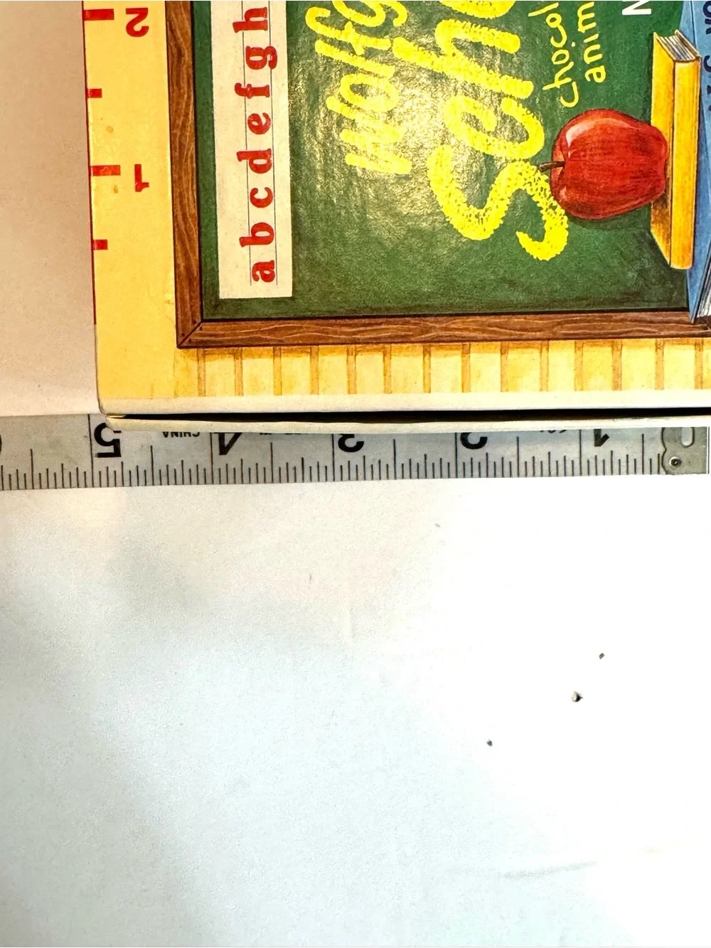 Vintage Wolfgang Candy School Box Classroom Scene Retro 1980s Pencil Box
